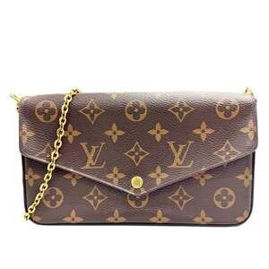 LOUIS VUITTON Brown Monogram Pochette Shoulder Bag
